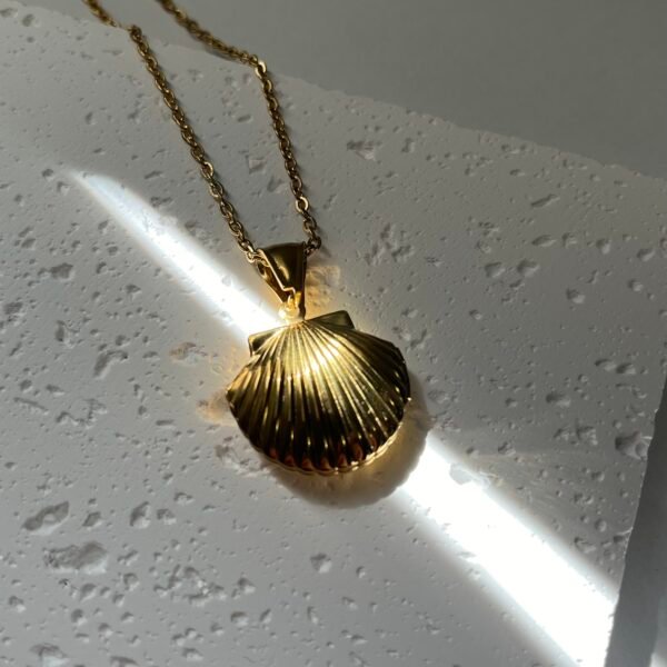Oceanic Shell Locket Necklace